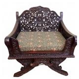 Vintage Thai/Burmese Howdah Chair, Carved