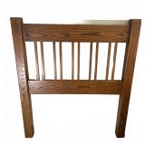 Mission Style Oak Headboard ONLY