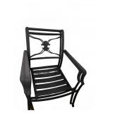 Black Metal Outdoor Armchair Frame