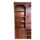 Mid-Century Teak Bookcase With Record Cabinet
