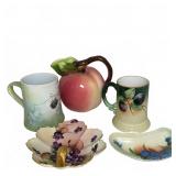 Hand-Painted French Porcelain Tableware