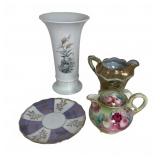 Kaiser Vase & Hand-Painted Porcelain Items