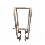 White Metal Bathtub Ladder Grab Rail