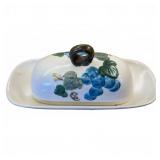 Metlox Poppytrail Butter Dish Grapevine