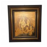 Neuschwanstein Castle Marquetry Art