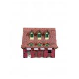 Hand-Painted Wooden Dollhouse Model