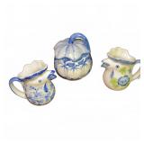Blue & White Porcelain Pitchers & Jar