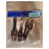 Vintage Arch Hole Punches Metal Leather