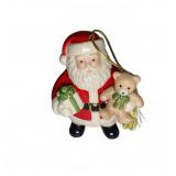 Lenox Santa with Teddy Bear Ornament