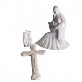 Lenox China Treasures Cross & Religious Figur