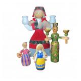 Swedish & German Handcrafted Wooden Dolls
