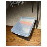 Plastic Storage Bin with Lid & Hanging Files