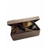 Metal Box With Mixed Fishing Tackle