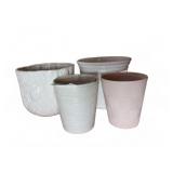 4 Ceramic Plant Pots