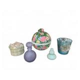 Small Glass and Ceramic Decor Lot