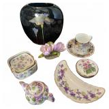 Vintage Floral Porcelain Collection