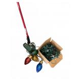 Christmas Light Hanging Tool & Decorations