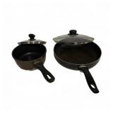 Nonstick Saucepan & Skillet with Glass Lids