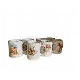 Norman Rockwell Coffee Mugs Collection Set