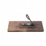Vintage Metal Nut Cracker On Wood Base