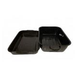 Enamelware Roasting Pan with Lid Set