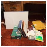 Office Supplies Assortment with Envelopes & Binder