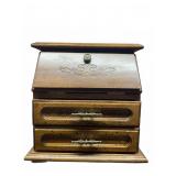 Wal-Mart Taiwan Wood Jewelry Box with Mirror