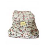 Queen Floral Quilt & Fitted Sheet Set