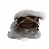 Italy Nativity Stable With Angel