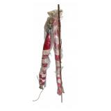 2 Vintage American Flags w/a Metal Eagle Topper