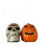 Halloween Skull & Jack-O'-Lantern Decor