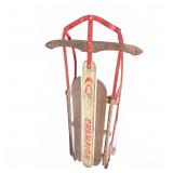 Champion Wooden Snow Sled with Metal Runners