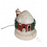 Ceramic Lighted Christmas House Decoration