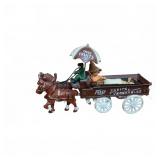 Horse-Drawn Wagon with Fruits & Vegetables