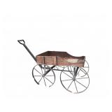 Antique Wooden Wagon with Iron Spoked Wheels