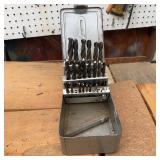 Metal Drill Bit Set in Metal Index Case
