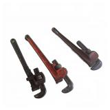 3 Pipe Wrenches Assorted Brands
