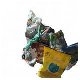 Bagged Fertilizer, Grass Seed & Cat Litter Mix