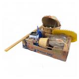 Craft Supplies & Wicker Baskets Box