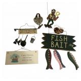 Vintage Fishing Wall Decor Collection