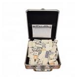 Double 12 Dominoes Set in Metal Case