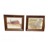 Framed Rural Barn Landscape Prints