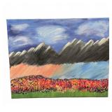 Acrylic Mountain Landscape on Canvas