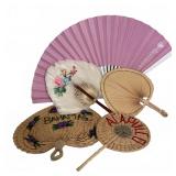 Hand Fans: Lancome, Souvenir & Feather
