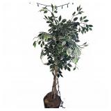 Tall Artificial Variegated Ficus Tree