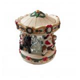 Santa Carousel Christmas Trinket Box
