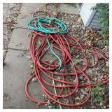 Outdoor Red & Green Garden Hoses