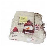 Queen-Size Snowman Sheet Set