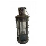 Vintage Metal & Glass Hurricane Lantern