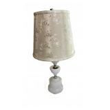 Vintage White Hobnail Milk Glass Lamp